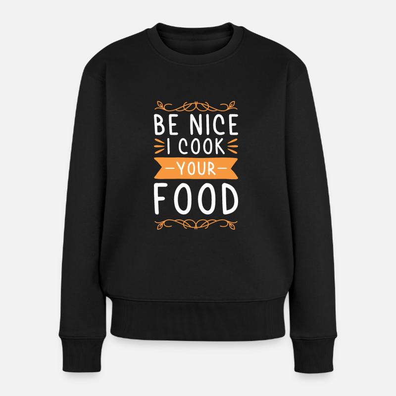 citation de chef cuisinier - Pull Premium bio Femme - noir