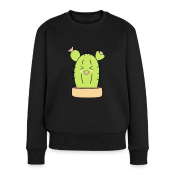 laughing cactus - Women's Premium Organic Jumper - black - Front - Julia (174cm)