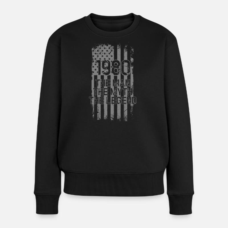 Legende der 1980er: Der Mann, der Mythos - Frauen Premium Bio Pullover - Schwarz