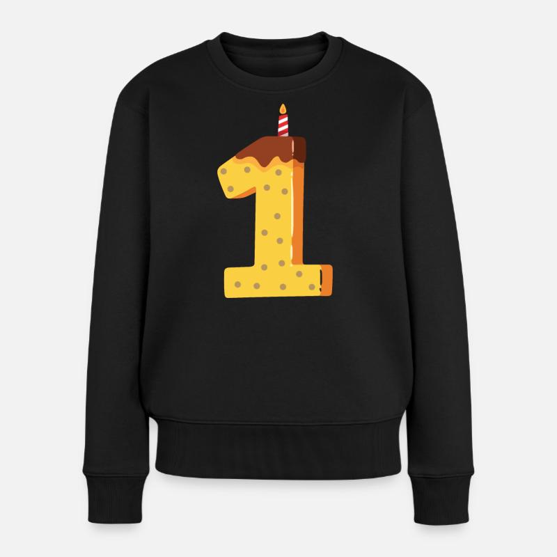 first anniversary - Women's Premium Organic Jumper - black