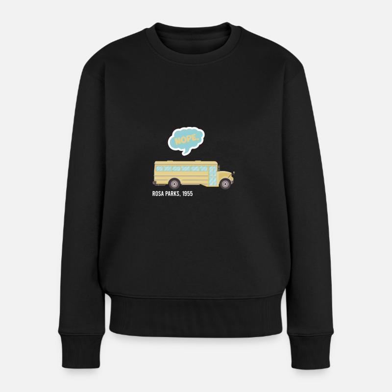 ROSA PARKS NAH VINTAGE geschenkidee - Frauen Premium Bio Pullover - Schwarz