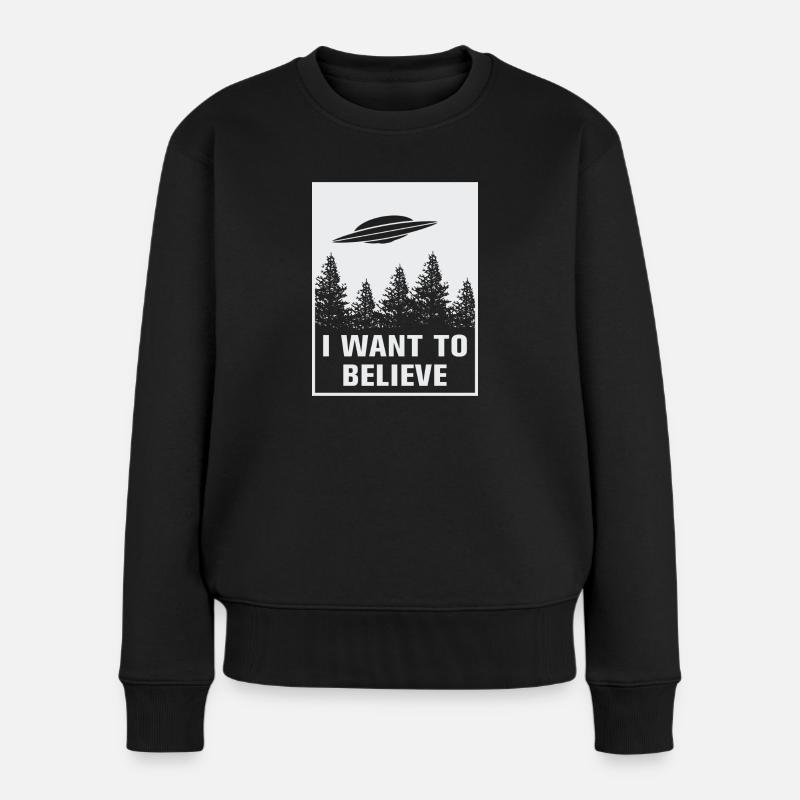 Je veux croire - Pull Premium bio Femme - noir