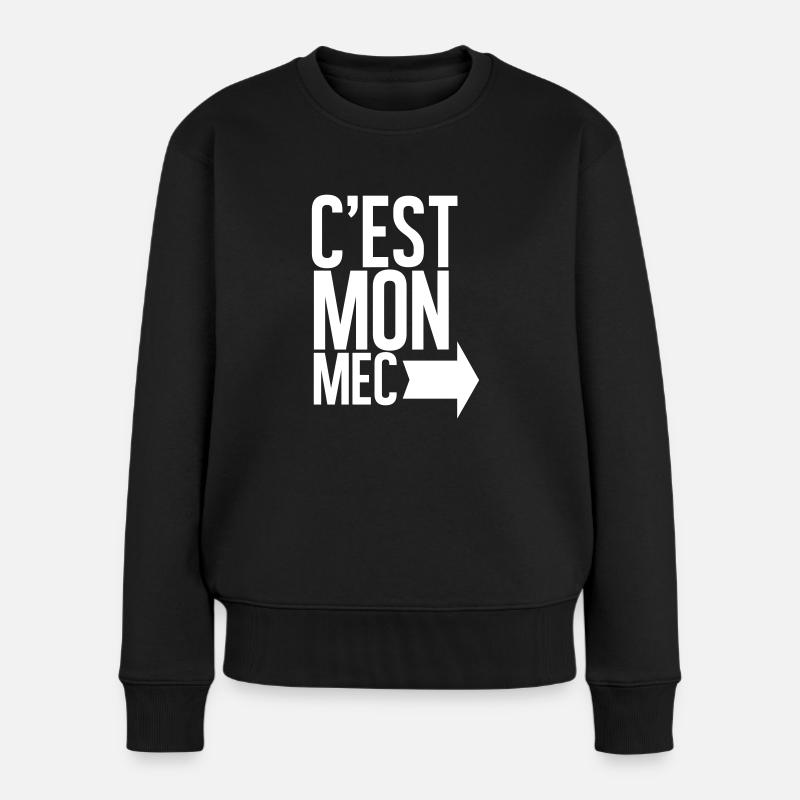 C'est mon mec - Pull Premium bio Femme - noir
