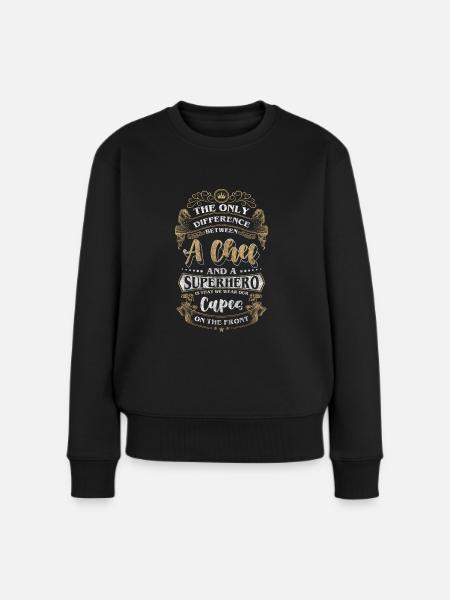 Koch Chef Gourmet Geschmack - Frauen Premium Bio Pullover - Schwarz