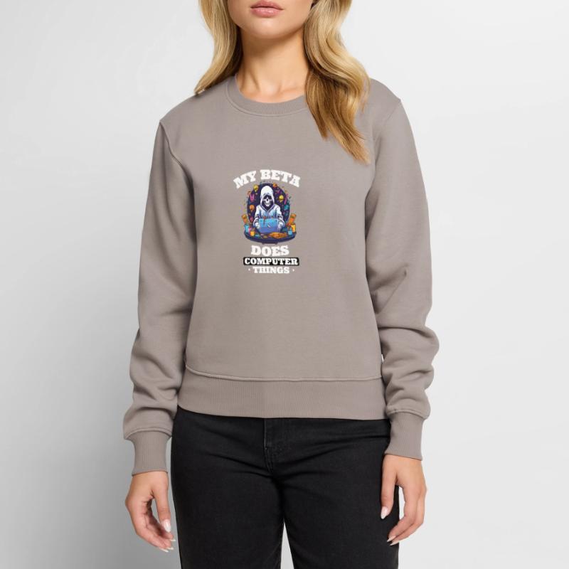 My beta makes computer things programmers Women's Premium Organic Jumper