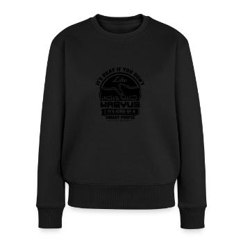 Personnes intelligentes Wagyu Farmer Race de vache - Pull Premium bio Femme - noir - Devant - Julia (174cm)