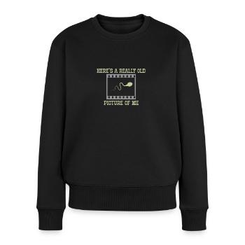 Here's a really old picture of me funny - Women's Premium Organic Jumper - black - Front - Julia (174cm)