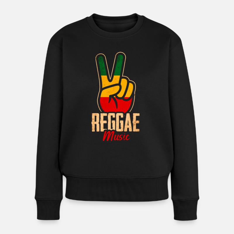 Reggae Musique - Pull Premium bio Femme - noir