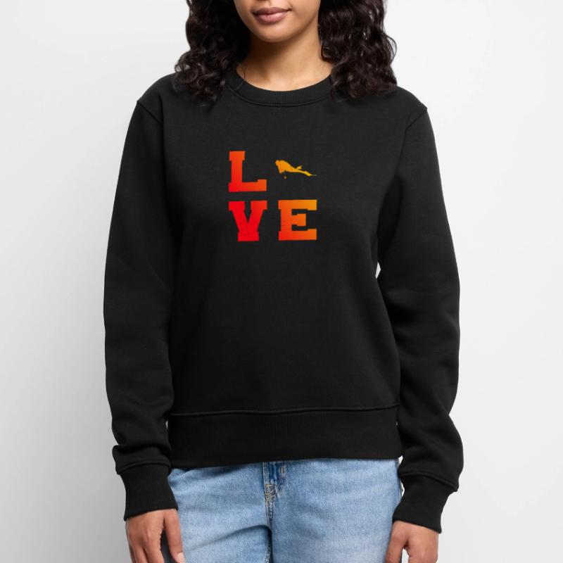 Femmes Plongeuse Plongeuse Plongée Libre Plongeuse Plongeuse Pull Premium bio Femme