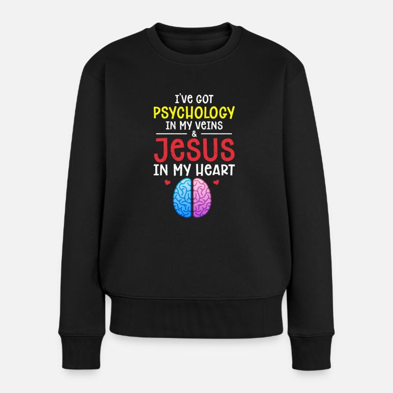Psychologie - Pull Premium bio Femme - noir