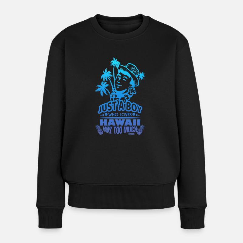 Hawaï - Pull Premium bio Femme - noir