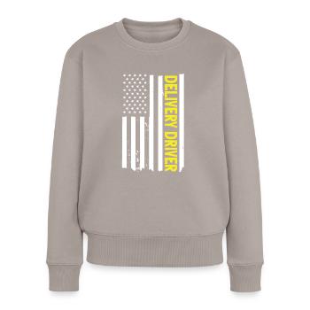 Supplier Package Delivery - Women's Premium Organic Jumper - taupe - Front - Julia (174cm)