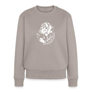 Slovensky Kopov Portrait Hunde Jagdhund Wilsigns - Frauen Premium Bio Pullover - Taupe - Vorne - Julia (174cm)