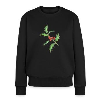Holly - Women's Premium Organic Jumper - black - Front - Julia (174cm)
