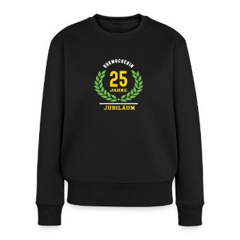 Uhrmacherin Jubiläum 25 Jahre 25 jähriges Jubi - Frauen Premium Bio Pullover - Schwarz - Vorne - Julia (174cm)