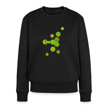 Matteo - Women's Premium Organic Jumper - black - Front - Julia (174cm)