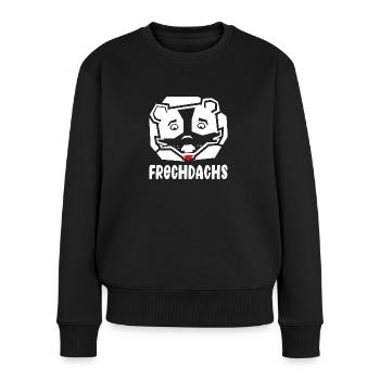 Frechdachs freche Leute wilde Seite - Frauen Premium Bio Pullover - Schwarz - Vorne - Julia (174cm)