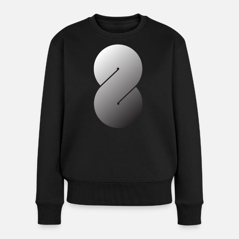 S - Frauen Premium Bio Pullover - Schwarz