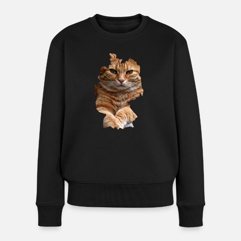 Chat, Chats - Pull Premium bio Femme - noir