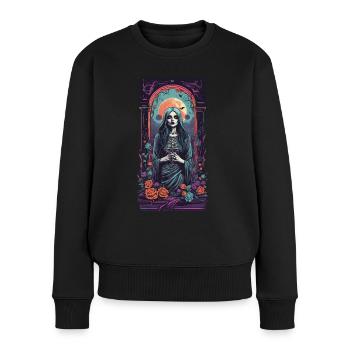 Vintage Goth fille victorien occulte esthétique - Pull Premium bio Femme - noir - Devant - Julia (174cm)