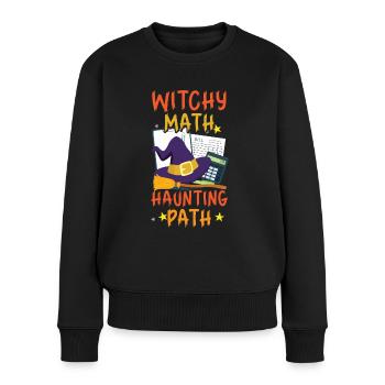 Witch Math Haunted Path Comptable Halloween - Pull Premium bio Femme - noir - Devant - Julia (174cm)