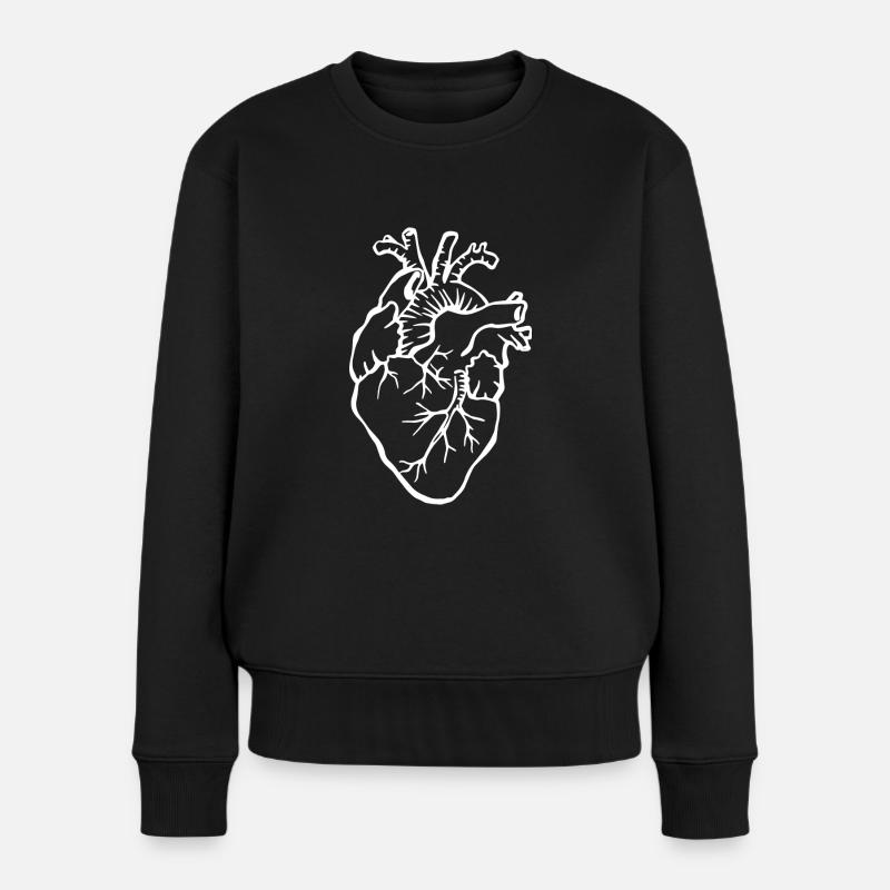 heart Halloween - Pull Premium bio Femme - noir