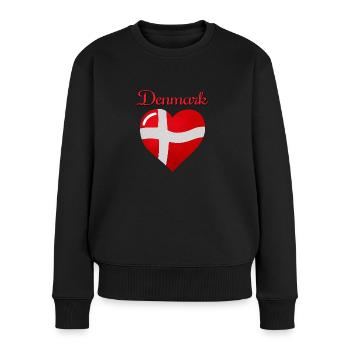 Drapeau du Danemark - Pull Premium bio Femme - noir - Devant - Julia (174cm)