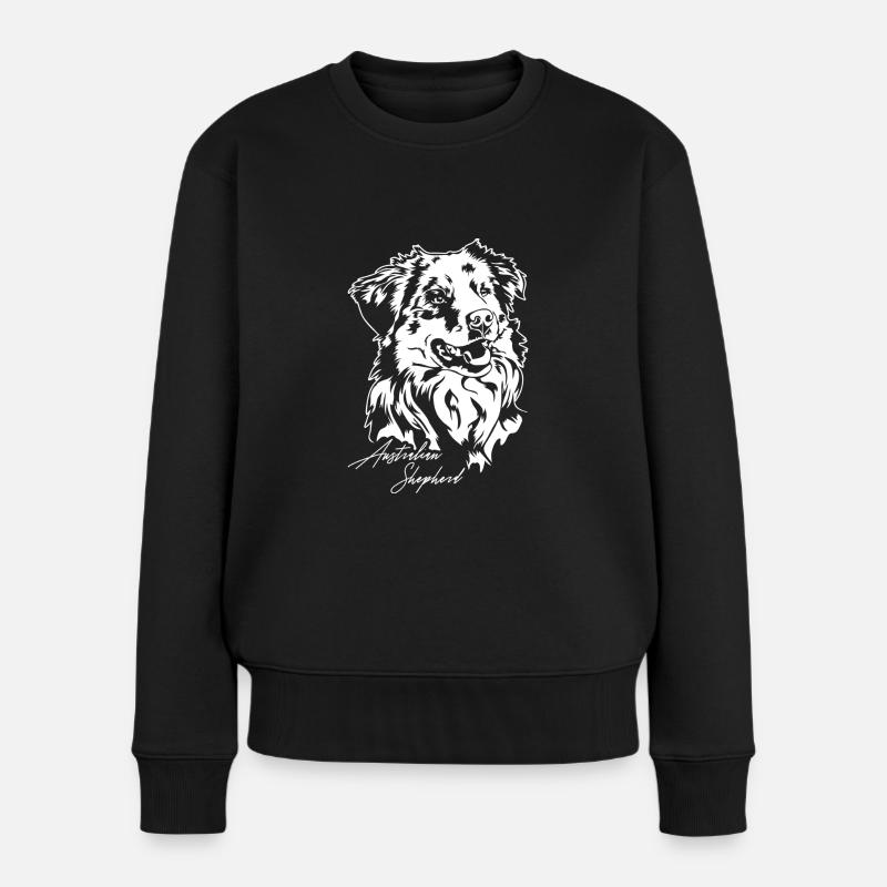 Berger australien Chiens de portrait australiens Wilsigns - Pull Premium bio Femme - noir