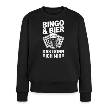 Bingo Player Bingo & Bier Das Gönn Ich Mir Bingo - Frauen Premium Bio Pullover - Schwarz - Vorne - Julia (174cm)
