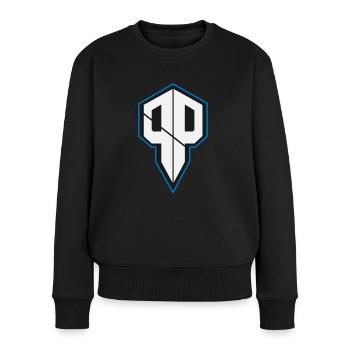 Pureness.one ESPORT LOGO - Frauen Premium Bio Pullover - Schwarz - Vorne - Julia (174cm)