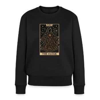 Sewing Tarot Card – The Cloak - Women's Premium Organic Jumper - black - Front - Julia (174cm)