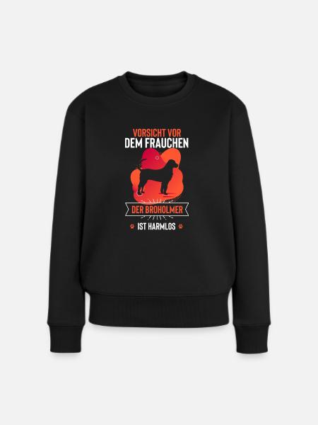 Broholmer - Frauen Premium Bio Pullover - Schwarz