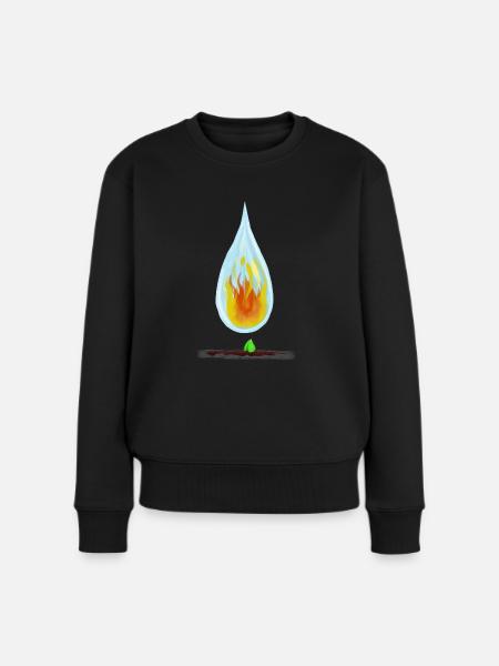 Elemente - Frauen Premium Bio Pullover - Schwarz