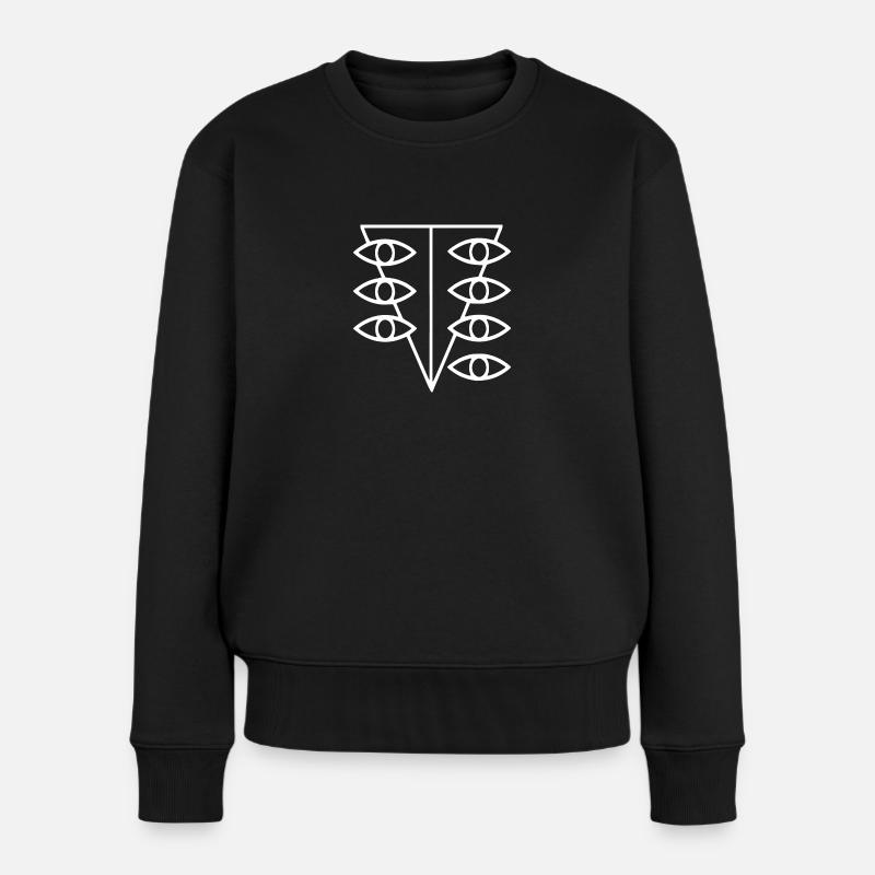 Seele-Logo - Frauen Premium Bio Pullover - Schwarz