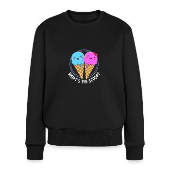 Gender Reveal Babyshower - Frauen Premium Bio Pullover - Schwarz - Vorne - Julia (174cm)