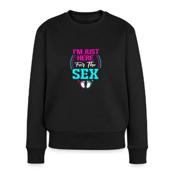 Gender Reveal - Frauen Premium Bio Pullover - Schwarz - Vorne - Julia (174cm)