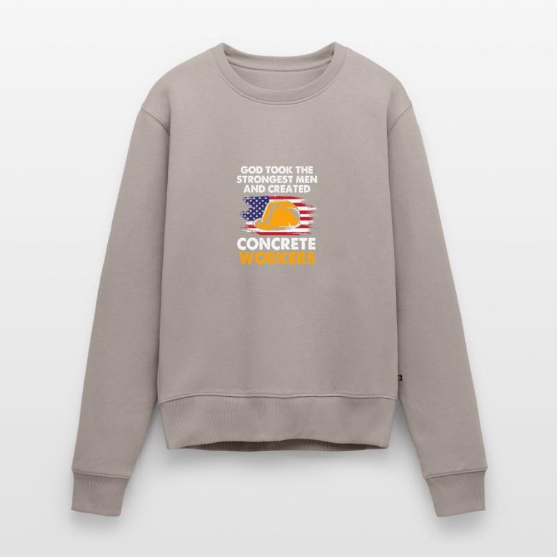 Construction worker construction site Women's Premium Organic Jumper