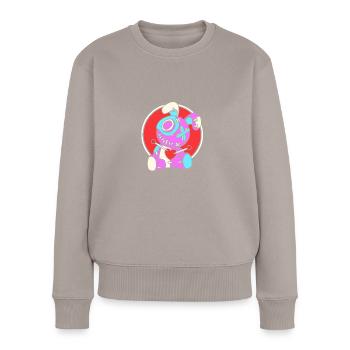 Vaudou - Pull Premium bio Femme - taupe - Devant - Julia (174cm)