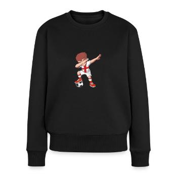 Angleterre Anglais - Pull Premium bio Femme - noir - Devant - Julia (174cm)