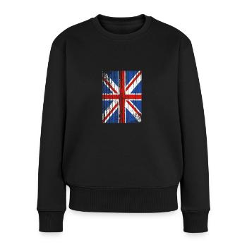 Angleterre Anglais - Pull Premium bio Femme - noir - Devant - Julia (174cm)