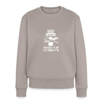 Air traffic controller - Women's Premium Organic Jumper - taupe - Front - Julia (174cm)