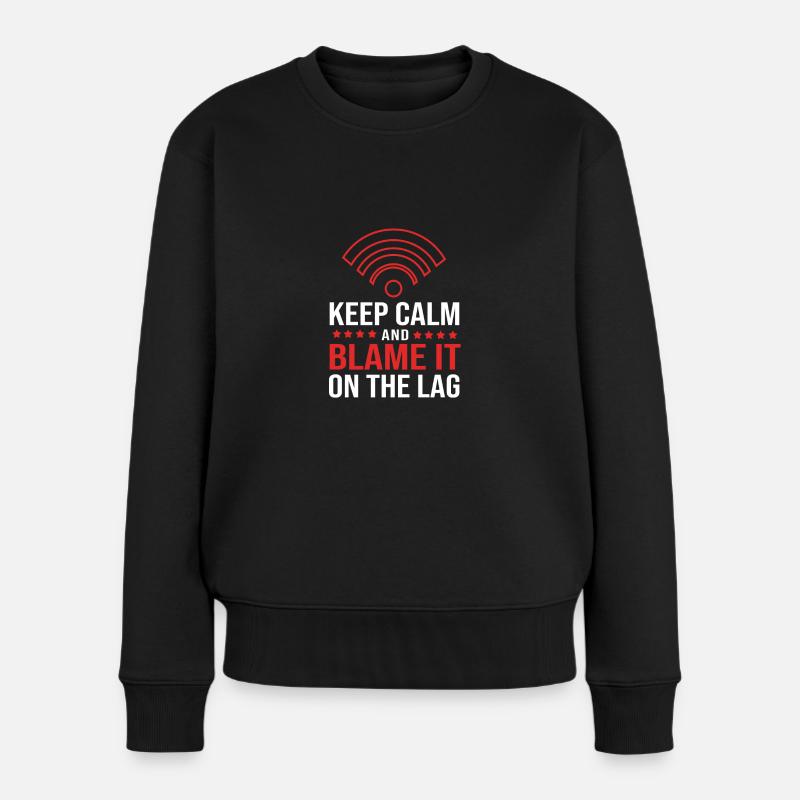 Gamer - Frauen Premium Bio Pullover - Schwarz