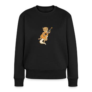 Loutre - Pull Premium bio Femme - noir - Devant - Julia (174cm)