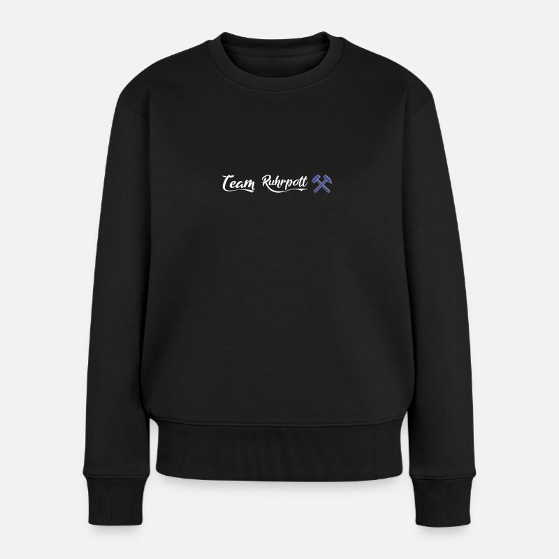 Schalke Team Ruhrpott Fussball Schalker Geschenk - Frauen Premium Bio Pullover - Schwarz