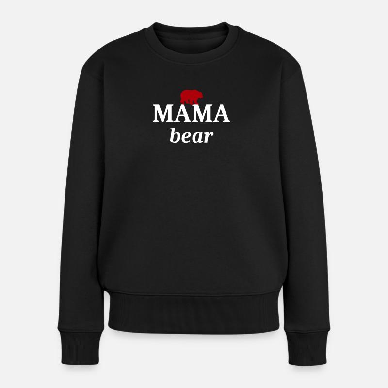 Mama bear - Pull Premium bio Femme - noir