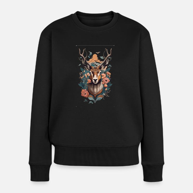 CERF - Pull Premium bio Femme - noir
