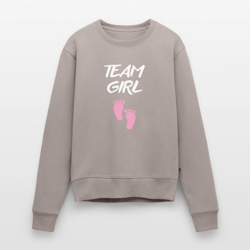 Es wird ein Mädchen! Frauen Premium Bio Pullover