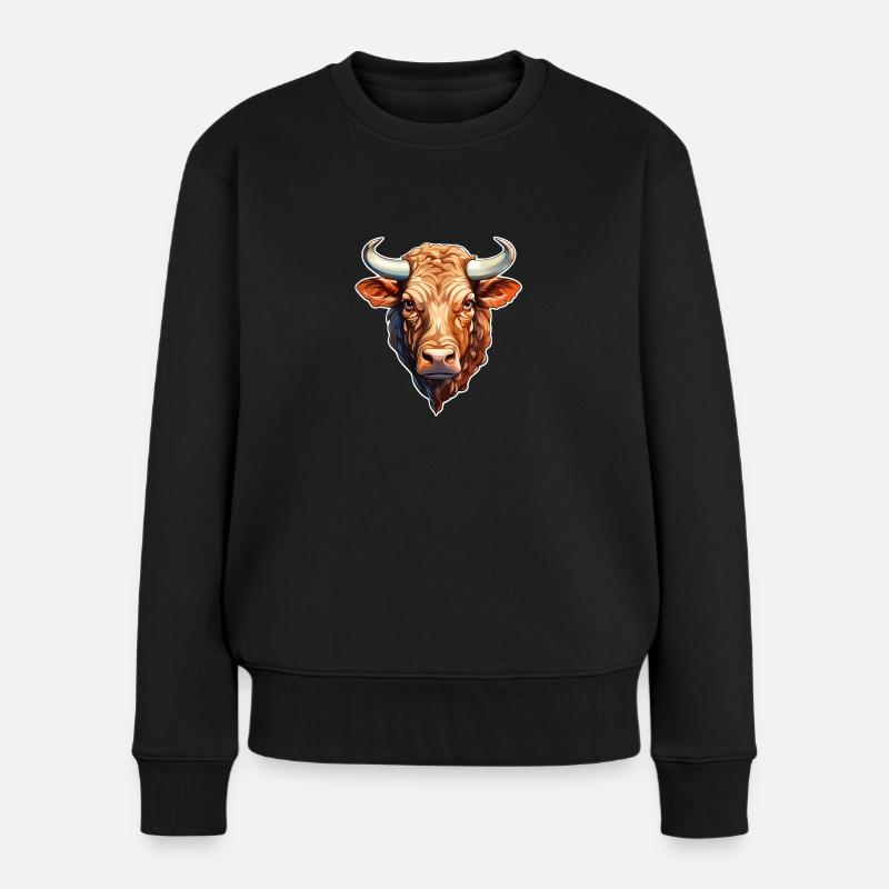Bulle - Frauen Premium Bio Pullover - Schwarz
