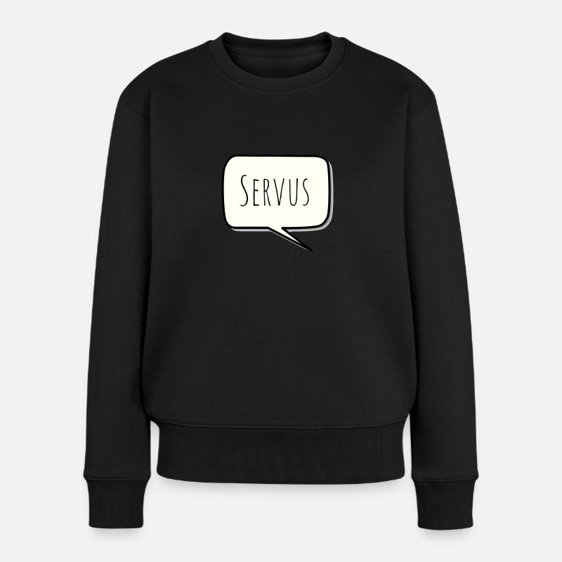 Servus - Frauen Premium Bio Pullover - Schwarz
