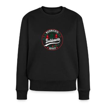 Bootsbauerin Weihnachten Bootsbau Schiffsbau XMAS - Frauen Premium Bio Pullover - Schwarz - Vorne - Julia (174cm)